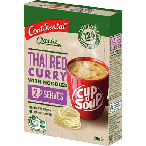 Continental Cup A Soup Asian Thai Red Curry 30g X 2 Pack