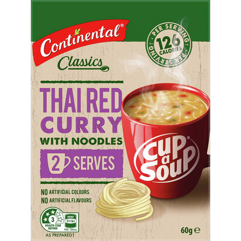 Continental Cup A Soup Asian Thai Red Curry 30g X 2 Pack