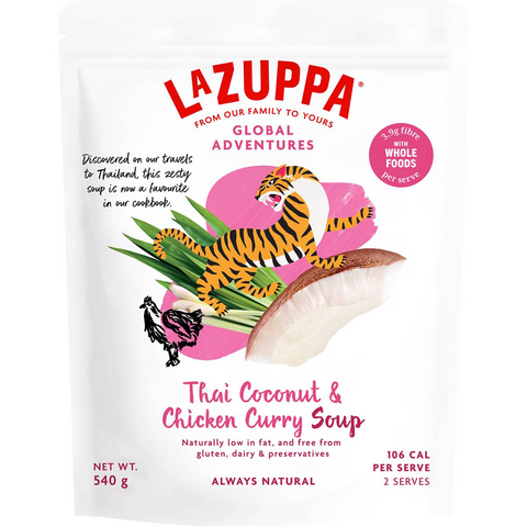 La Zuppa Soup Pouch Thai Style Chicken & Coconut 540g