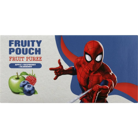 Snacktacular Fruit Pouch Apple, Raspberry & Blueberry Puree 90g X 5 Pack