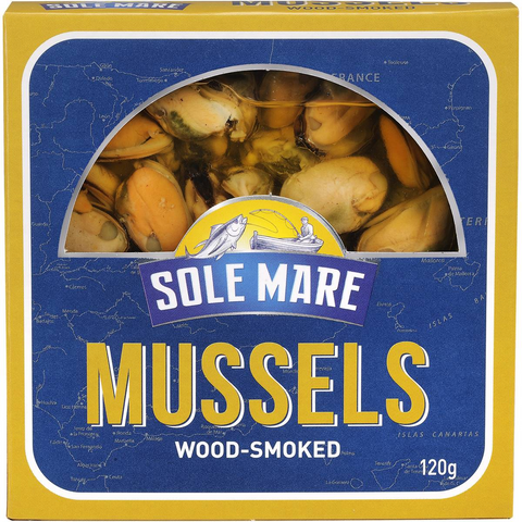 Sole Mare Wood Smoked Mussels 120g