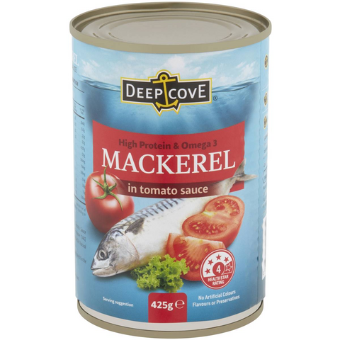 Deep Cove Mackerel In Tomato Sauce 425g