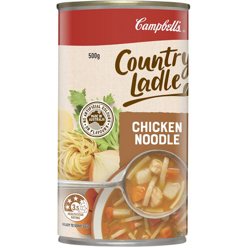 Campbell's Country Ladle Soup Chicken Noodle 500g