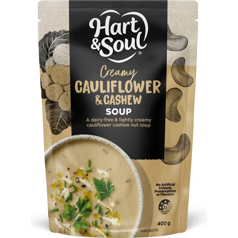 Hart & Soul All Natural Cauliflower Cashew Soup 400g