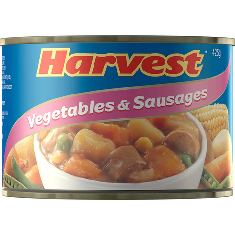 Harvest Sausages Vegetables 425g