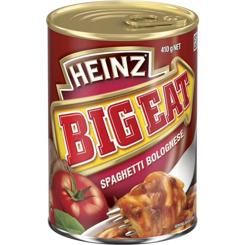 Heinz Big Eat Spaghetti Bolognese Canned Meal 410g