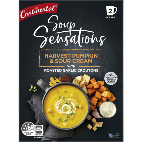 Continental Soup Sensations Harvest Pumpkin & Sour Cream Serves 2 70g