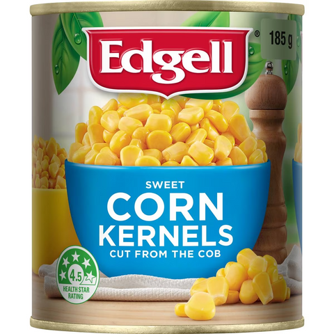 Edgell Sweet Corn Kernels Cut From The Cob 185g