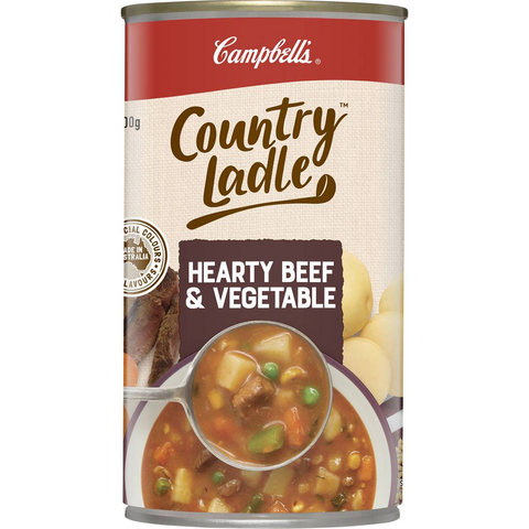 Campbell's Country Ladle Soup Hearty Beef & Vegetable 500g