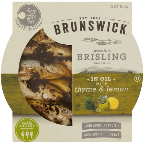 Brunswick Sardines With Lemon &thyme 120g