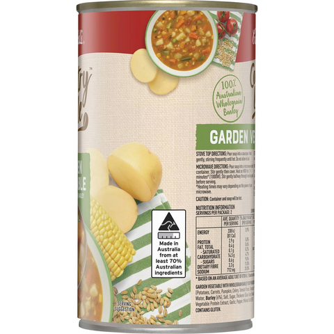 Campbell's Country Ladle Soup Garden Vegetable & Wholegrain Barley 500g