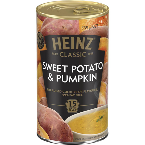 Heinz Classic Sweet Potato & Pumpkin Soup Vegetarian Ready Meals 535g