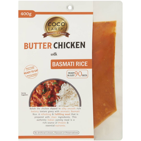 Coco Earth Butter Chicken With Basmati Rice 400g