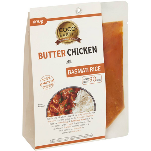 Coco Earth Butter Chicken With Basmati Rice 400g