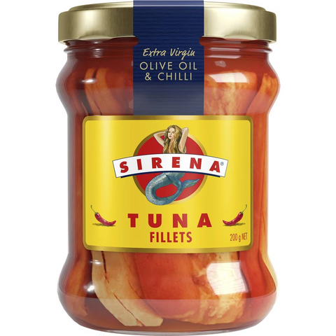 Sirena Tuna Fillets In Extra Virgin Olive Oil & Chilli 200g