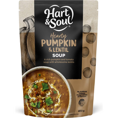 Hart & Soul Hearty Pumpkin & Lentil Soup 400g