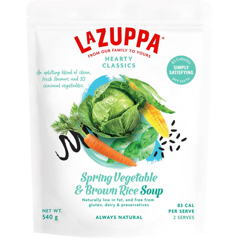 La Zuppa Soup Pouch Spring Veg & Brown Rice 540g