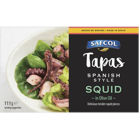 Safcol Tapas Spanish Style Squid In Olive Oil 111g