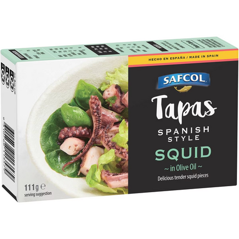 Safcol Tapas Spanish Style Squid In Olive Oil 111g