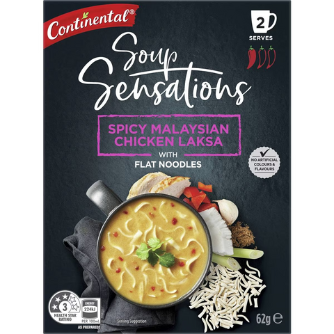 Continental Sensations Spicy Malaysian Chicken Laksa With Noodles 62g