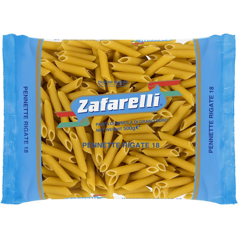 Zafarelli Penne Rigati Pasta No 18 500g