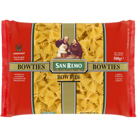 San Remo Bows Ties Pasta No 23 500g