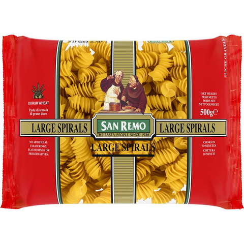 San Remo Spirals Large Pasta 500g