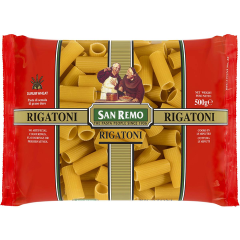 San Remo Rigatoni Pasta No 22 500g