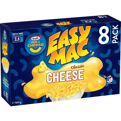 Kraft Easy Mac & Cheese Macaroni Pasta Classic Cheese Noodles 560g