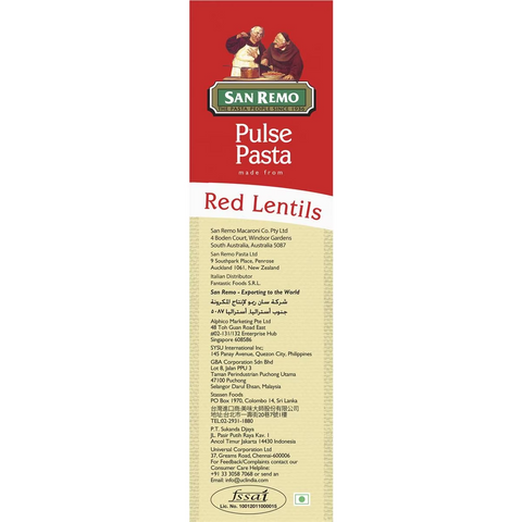 San Remo Pulse Pasta Red Lentils 250g