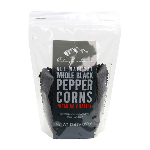 All Natural Whole Black Peppercorns 380g