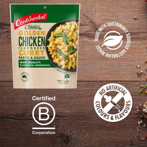 Continental Classics Pasta & Sauce Chicken Curry Family Pack 150g