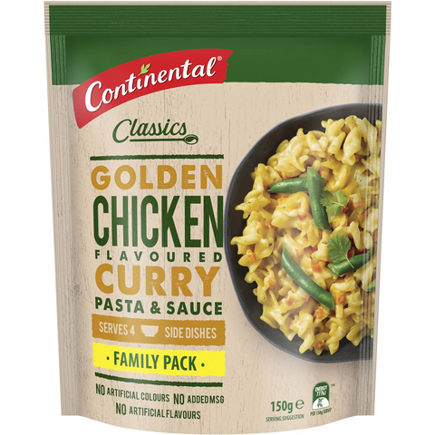 Continental Classics Pasta & Sauce Chicken Curry Family Pack 150g