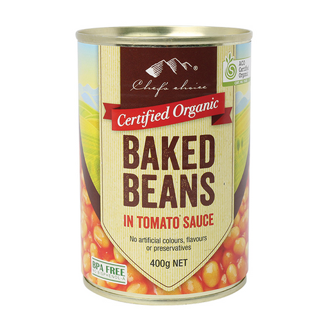 Certified Organic Baked Beans in Tomato Sauce 400g