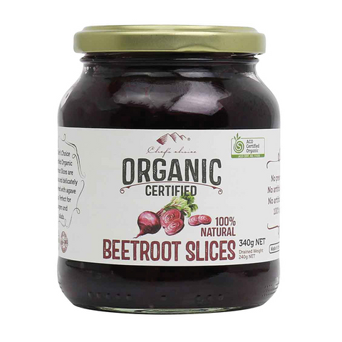 Certified Organic Beetroot Slices 340g