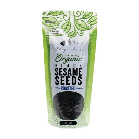 Certified Organic Black Sesame Seeds – Roasted 150g