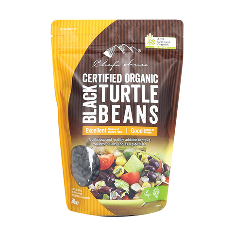 Certified Organic Black Turtle Beans 500g