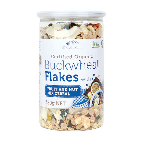 Certified Organic Buckwheat Flakes with Fruits and Nuts 380g