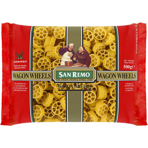 San Remo Pasta Wagon Wheels 500g