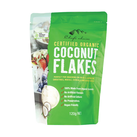 Certified Organic Coconut Flakes 120g