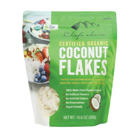 Certified Organic Coconut Flakes 300g