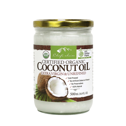 Certified Organic Coconut Oil Extra Virgin & Unrefined 500ml