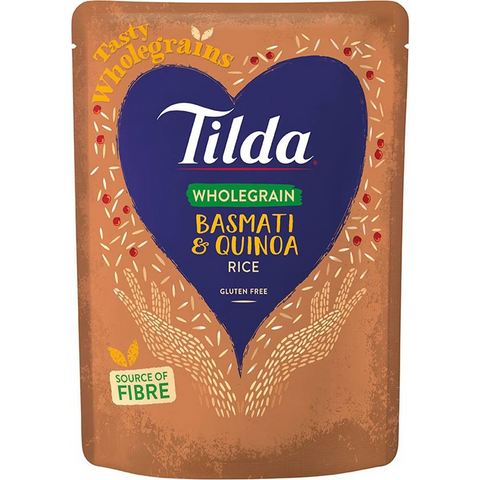 Tilda Heat & Serve Brown Basmati Rice & Quinoa 250g