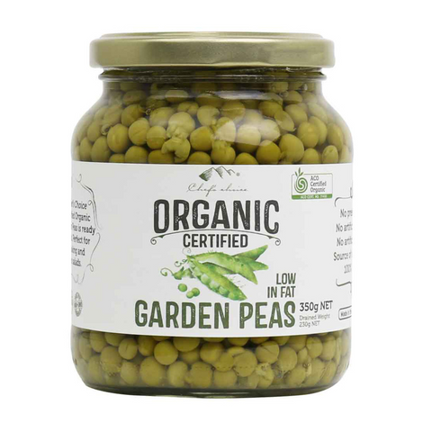 Certified Organic Garden Peas 350g