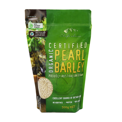 Certified Organic Pearl Barley 500g