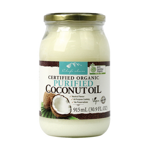 Certified Organic Purified Coconut Oil 915ml