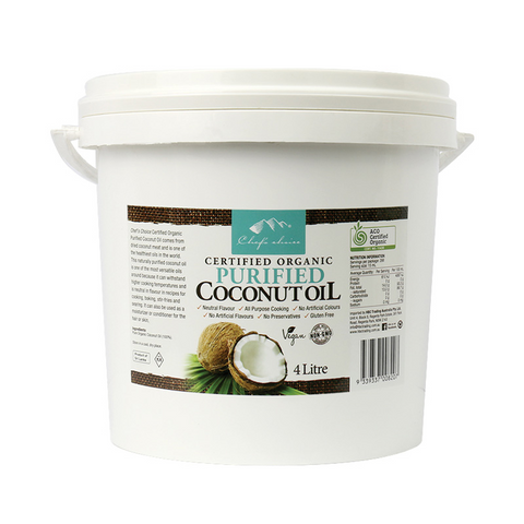 Certified Organic Purified Coconut Oil 4L