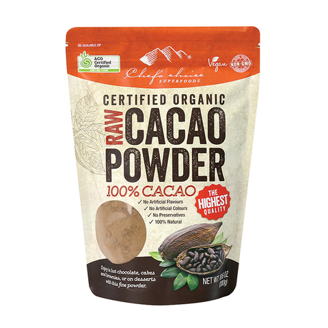 Certified Organic Raw Cacao Powder 300g