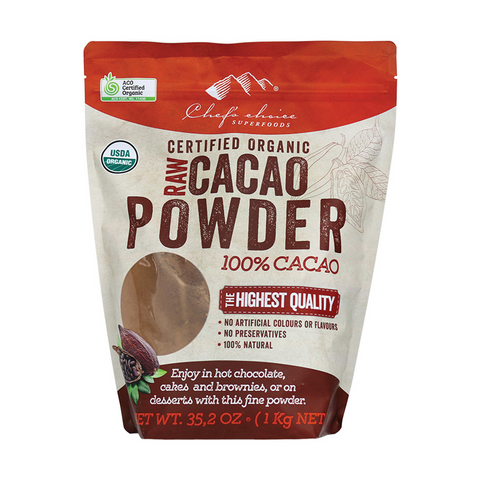 Certified Organic Raw Cacao Powder 1kg