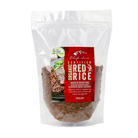 Certified Organic Red Rice 500g